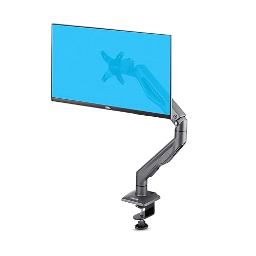 StarTech.com Desk Mount Monitor Arm, Up to 32 Display and Max 22lb/10kg, C-Clamp, Fully Articulating, Mechanical Spring, TAA