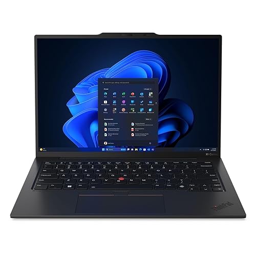 Lenovo ThinkPad X1 Carbon Gen 12 Laptop, Intel Ultra 7 165U vPro Processor, 32GB 6400MHz RAM, 2TB Gen4 SSD, 14 WUXGA Touchscreen, 5G or 4G WWAN Mobile Broadband eSIM, Win 11 Pro,, Black