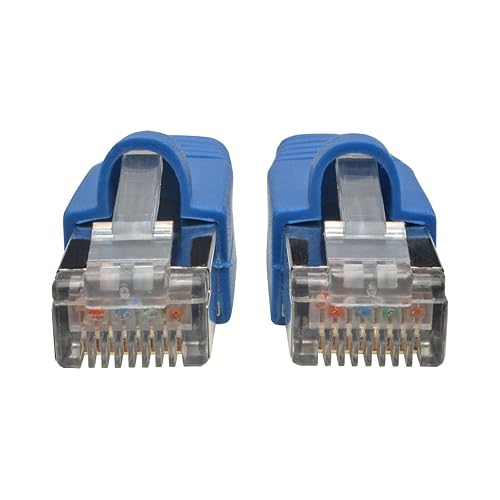 Tripp Lite N262-025-BL Cat6a Snagless Shielded STP Patch Cable 10G-Certified, PoE, Blue M/M 25' 25' Blue 25ft. 25 ft.