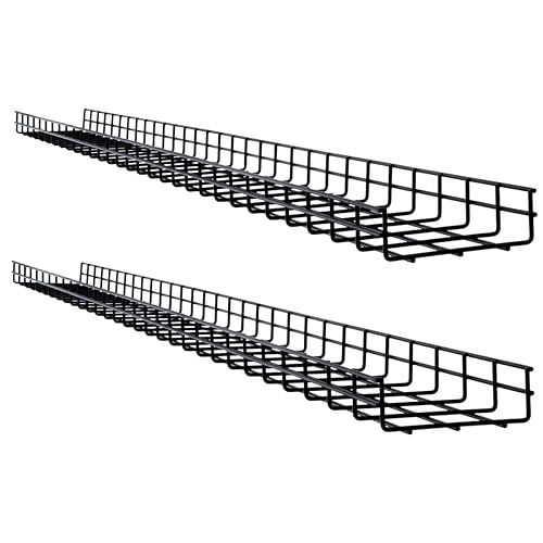 Tripp Lite Wire Mesh Cable Tray - 150 x 50 x 1500 mm (6 in. x 2 in. x 5 ft.), 2-Pack