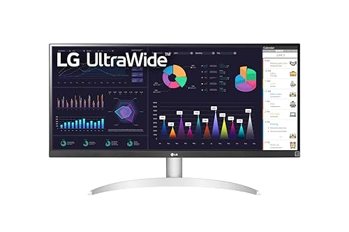 LG 29 Inch 29WQ600-W UltraWide Monitor with 21:9 FHD(2560 x1080) IPS Display, sRGB 99%, HDR10, AMD FreeSync, 1ms MBR, 100Hz, 2 x 7W Speakers with MaxxAudio, USB Type-C Connectivity, White 29 100 Hz | IPS FHD