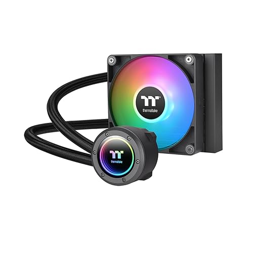 Thermaltake TH120 ARGB Sync V2 CPU Liquid Cooler/AlO Liquid Cooling/Fan 120mm*1/PWM 500~2000 RPM/Mirror Waterblock/MB ARGB Sync Control, CL-W360-PL12SW-A ARGB V2 120mm Black