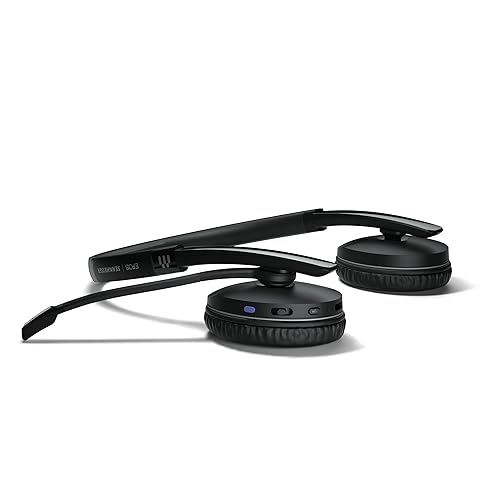 EPOS | Sennheiser Adapt 261 (1000897) Dual Sided Headset, Wireless, Dual-Connectivity Bluetooth, USB-C Dongle Included, UC Optimized and Microsoft Teams Certified, Black Dual Sided USB-C