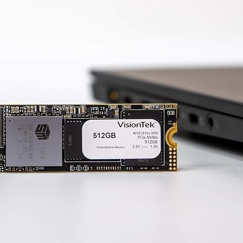 VisionTek 512GB PRO XPN M.2 NVMe SSD Internal Solid State Drive with 3D NAND Technology for Desktop Computers, Laptops and Mac Systems (901306)