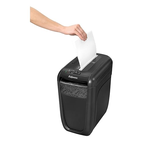 Fellowes 4606001 60Cs 10-Sheet Paper, Credit Card Shredder with Safety Features