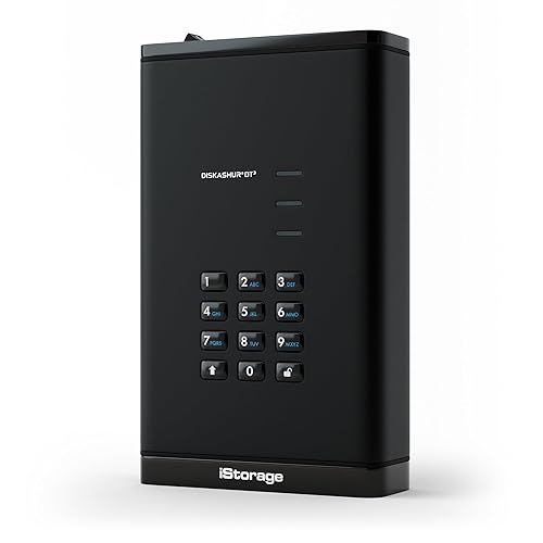 iStorage diskAshur DT3 256-bit 4TB - FIPS Level 3 Certified - Secure encrypted Desktop Hard Drive - Password Protected