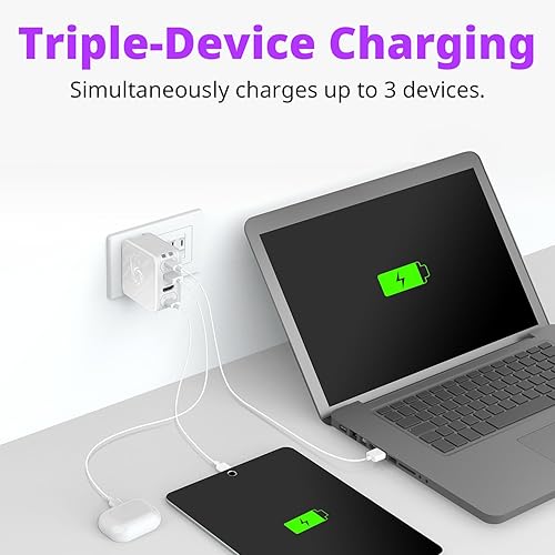 AVerMedia Capture Card 1080p60 HDMI, Portable Charger for Nintendo Switch, 100W GaN USB-C Hub, TV Docking Station with 4K60 HDMI, Compatible with iPhone, iPad, Laptop & PC (Elite Go - White)