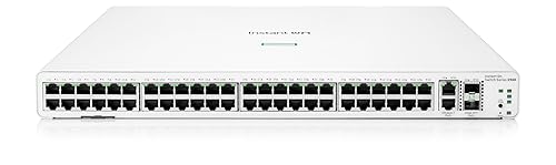 HPE Networking Instant On Switch Series 1960 48-Port Gb Smart-Managed Layer 2+ Ethernet Switch | 48x 1G | 2X 10GBase-T, 2X SFP+ | Stackable | US Cord (JL808A#ABA)