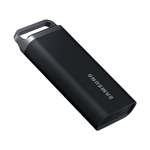 SAMSUNG T5 EVO Portable SSD 4TB Black  Up-to 460MB/s  USB 3.2 Gen 1  Ideal use for Gamers & Creators  External Solid State Drive (MU-PH4T0S/AM)