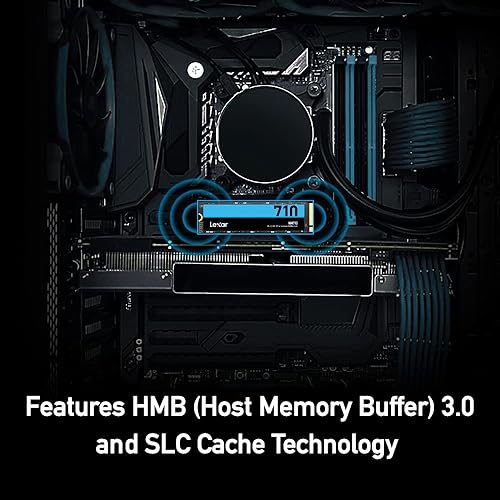 Lexar NM710 SSD 2TB PCIe Gen4 NVMe M.2 2280 Internal Solid State Drive, Up to 4850MB/s (LNM710X002T-RNNNU) NM710 2280 2TB