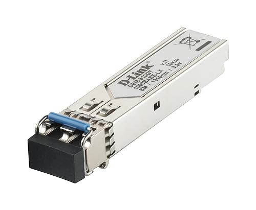 D-Link 1000BASE-LX Single-Mode SFP Optical Transceiver Module, up to 10km (DEM-310GT), Stainless Steel
