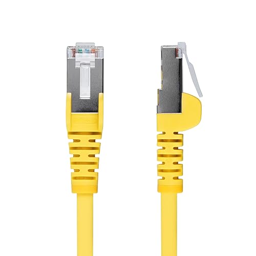 StarTech.com 10ft Yellow CAT6a Ethernet Cable, Snagless RJ45, 10GbE, 100W PoE++, S/FTP, 500MHz, 27AWG Pure Bare Copper, LSZH