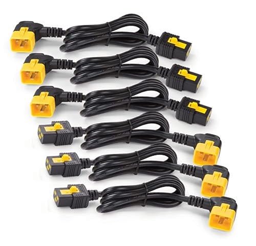 1.2m Power Cord Kit 6ea Locking C19 to C20 90 Degree for Ap8000 PDU