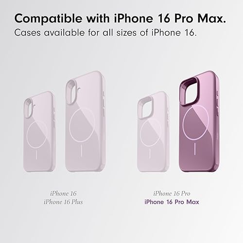 Beats iPhone 16 Pro Max Case with MagSafe and Camera Control, Scratch-Resistant Protective Cover, Slim Fit, Microfiber Lining - Sunset Purple