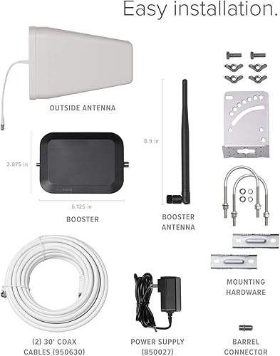 weBoost Home Studio (650166) Cell Signal Booster Kit | DIY Installation | All Canadian Carriers - Rogers, Bell, Telus & More | ISED Approved