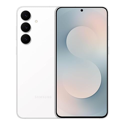 SAMSUNG Galaxy S25 FE Cell Phone (2025), 128GB AI Smartphone, Unlocked Android, Large Display, 4900mAh Battery, High Res-Camera, AI Photo Edits, Durable, US 1 Yr Warranty, White White 128GB Phone Only