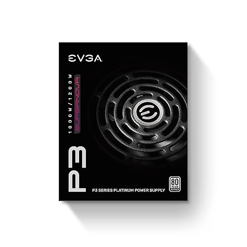 EVGA Supernova 1200 P3, 80 Plus Platinum 1200W, Fully Modular, Eco Mode with FDB Fan, Includes Free Power On Self Tester, Compact 180mm Size, Power Supply 220-P3-1200-X1