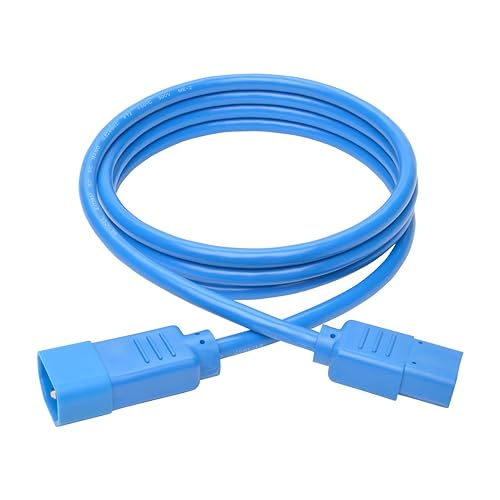 Tripp Lite 6ft Pwr Extension Cord 18awg 10a C14 To C13 Blue Computer Cable