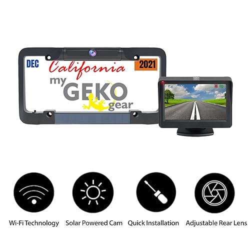 myGEKOgear by Adesso SOLARST Solar Powered Wireless Backup Camera