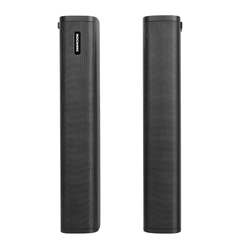 ROCWARE S22 High-Fidelity Super Volume Bar Speaker with 5.1 Channel Audio Playback and 3.5mm Audio Interface (Black)