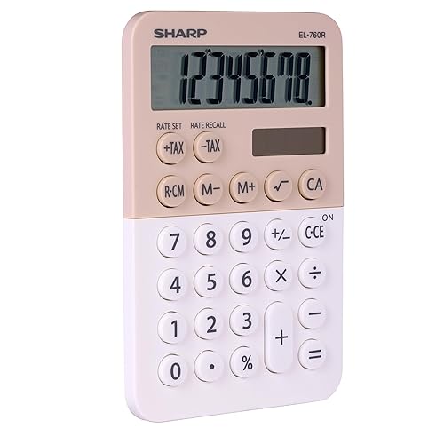 SHARP EL760RLA Twin Power XL 8-Digit Display