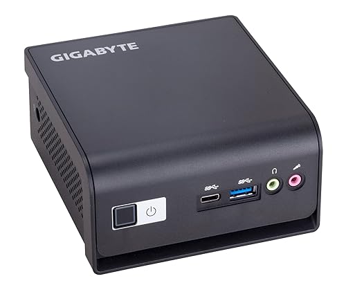 GIGABYTE BRIX GB-BMCE-4500C Black Ultra PC Kit (Barebone Mini PC) with Intel® Celeron® Processor N4500 - Memory and Storage Sold Separately