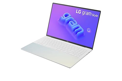 LG Gram Style 16'' Ultra-Lightweight with 16:10 OLED Display and Intel® Evo 13th Gen. Processors, 16GB LPDDR5, 512GB SSD, Dynamic White 16 16GB 512GB