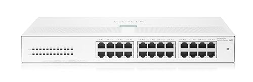 HPE Networking Instant On Switch Series 1430 24-Port Gb Unmanaged Layer 2 Ethernet Switch | 24x 1G | Fan-Less | US Cord (R8R49A#ABA) 24G