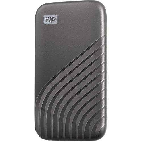 WD 4TB My Passport SSD External Portable Solid State Drive, Grey, Up to 1,050 MB/s, USB 3.2 Gen-2 and USB-C Compatible (USB-A for older systems) – WDBAGF0040BGY-WESN 4TB Portable SSD Gray