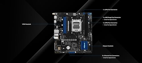 ASRock A620AM-X WiFi Micro-ATX Motherboard | AMD AM5 Socket | Supports Ryzen 9000/8000/7000 | DDR5 8000+ OC | WiFi 5 | 2.5G LAN | BIOS Flashback