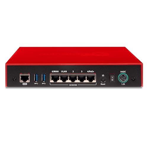 Trade Up to - WatchGuard Firebox T45-W-PoE Network Security Appliance with 1 Year Basic Security Suite License - Advanced Firewall, VPN, Intrusion Prevention (WGT48411-US)