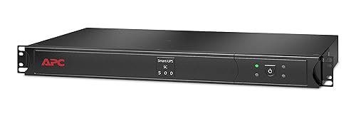APC Smart-UPS SC 500VA, 1U Rackmount UPS (SC500RM1U)