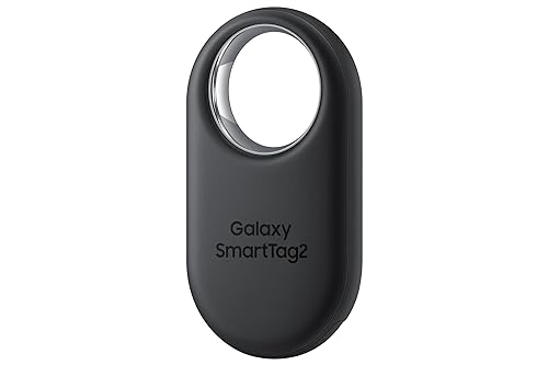 Samsung Galaxy SmartTag2 (1 Pack CAD Warranty) - IP67 Water Resistant Bluetooth Tracker, Long Lasting Battery, NFC tag, Phone, Luggage, pet, Key Finder SmartTag2 (1 Pack) Black
