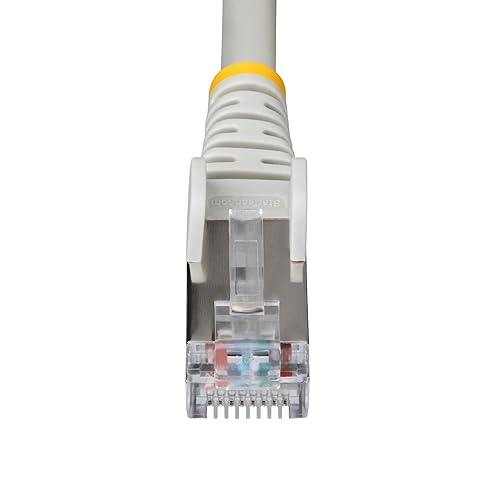StarTech.com 6in Gray CAT6a Ethernet Cable, Snagless RJ45, 10GbE, 100W PoE++, S/FTP, 500MHz, 27AWG Pure Bare Copper, LSZH