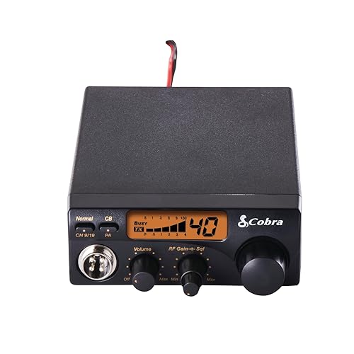 Cobra 19DXIV Professional CB Radio - Instant Channel 9 and 19, 4 Watt Output, Full 40 Channels, LCD Display, RF Gain Control, Compact Design