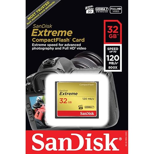 SanDisk Extreme 32GB CompactFlash Memory Card (SDCFXSB-032G-G46)