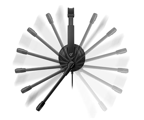 Aluratek Wired 3.5mm Stereo Headset with Noise Reducing Boom Mic and in-Line Controls, for Distance Learning, Zoom, MS Teams, Video Conferencing, Skype, Gaming, Music Play, Webinars (AWH352FB), Black 3.5mm Black