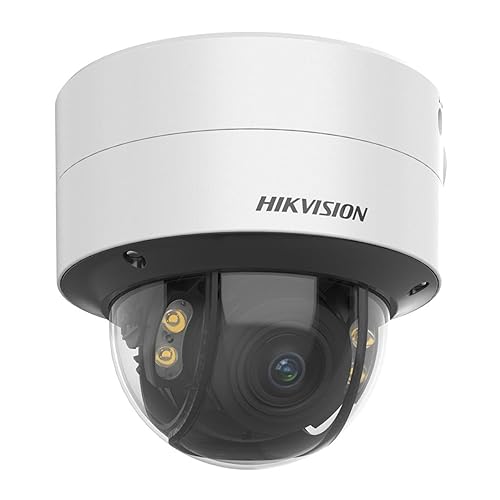 Hikvision DS-2CD2787G2T-LZS 8MP 4K ColorVu Dome IP Camera 2.8-12mm Motorized Variocal Lens 24/7 Color H.265+ PoE