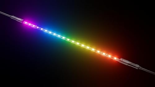 HYTE LS10 qRGB Light Strips & Nexus Portal NP50 Bundle - Digital Immersion Lighting - 330mm (3 Pack) - Black 3 pack with NP50