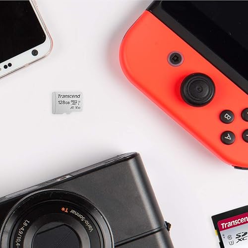 Transcend 128GB UHS-I U3 microSD with Adapte, Read 95MB/s Write 45MB/s (TS128GUSD300S-A)