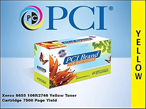 PCI Brand Compatible Toner Cartridge Replacement for Xerox 106R2746 Yellow Toner Cartridge 7.5K Yield