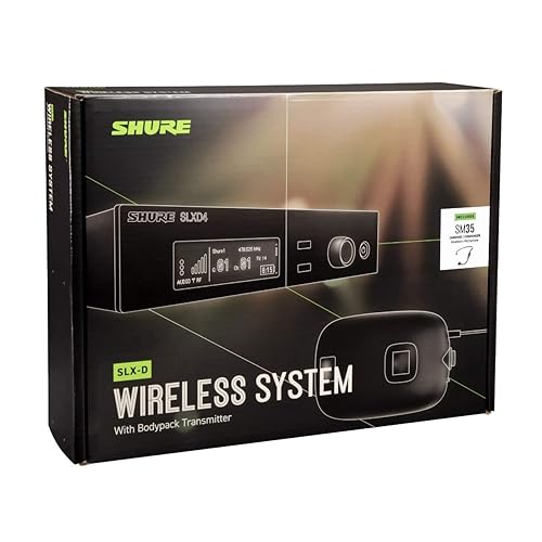 Shure SLXD14/SM35 Wireless Microphone System with Bodypack and SM35 Headworn Mic G58 Band (470-514 MHz)