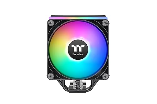 Thermaltake ASTRIA 200 ARGB CPU Cooler, Comaptible with Latest Intel LGA 1700 and AMD AM5 CPU, Single Tower, 210W TDP Cooling Power, CL-P119-AL12SW-A