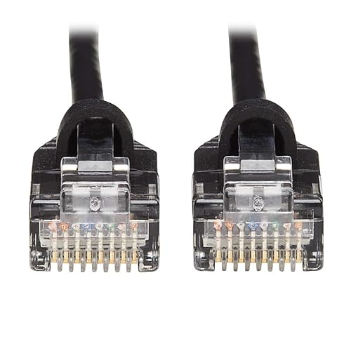 Tripp Lite Cat6a 10G Ethernet Cable, Snagless Molded Slim UTP Network Patch Cable (RJ45 M/M), Black, 25 ft. (N261-S25-BK) Black 25-ft.