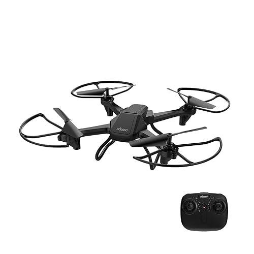 Adesso CyberDrone X1 Lightweight Remote Controlled Drone with 2.4GHz Controller Altitude Hold Headless Mode 3D Flips 720P Camera Beginner Friendly