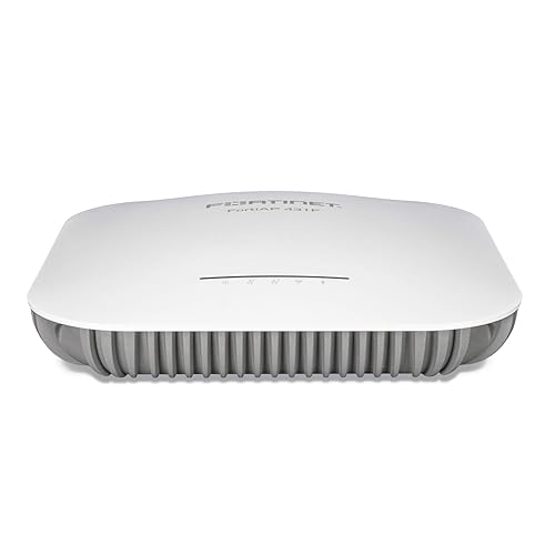 FORTINET FortiAP Indoor Wireless AP - Tri Radio (2X 802.11 a/b/g/n/ac/ax, 4x4 MIMO and 1x 802.11 a/b/g/n/ac Wave 2, 1x1 MU-MIMO) (FAP-433F-A)