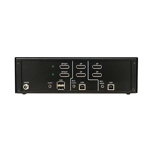 Tripp Lite Secure KVM Switch, 2-Port DisplayPort, United States Government NIAP-Certified PP4.0 Security, 4K & 30Hz Quality, TAA Compliant, 3-Year Warranty (B002-DP2A2-N4)