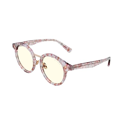 Gunnar Unisex's Flower Power Blue Light Blocking Glasses, Pretty in Pink, 51mm