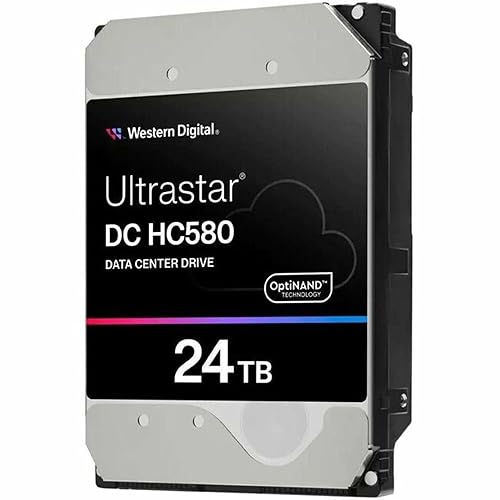 WD Ultrastar DC HC580 WUH722424ALE6L4 - Hard Drive - 24 TB - Internal - 3.5 (8.9 cm) - SATA 6Gb/s - 7200 RPM - Buffer: 512 MB