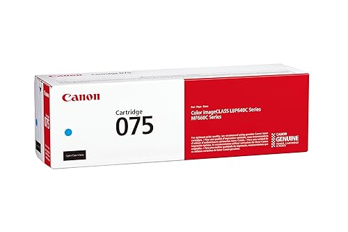 Canon Genuine 075 Cyan Toner Cartridge